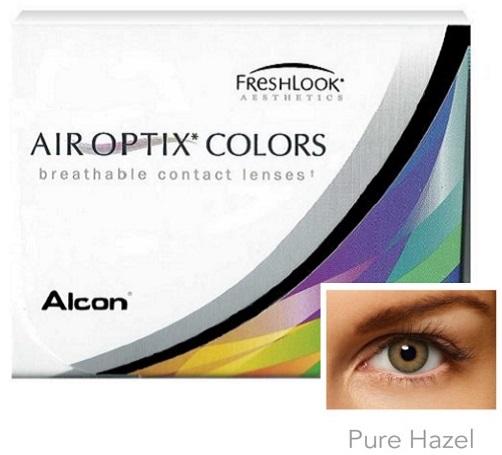 Air Optix Colors - Pure Hazel By Alcon (Easy comfort Style)